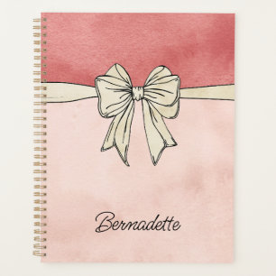 Moderne Pink- und Crembow-Bridesmaier Planer