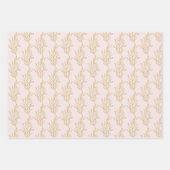 Moderne Pink- und Goldkalligraphie - Weihnachten Geschenkpapier Set (Vorderseite)