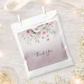 Moderne Pink White Floral Fevor Bag Geschenktütchen (Ausgeschnitten)