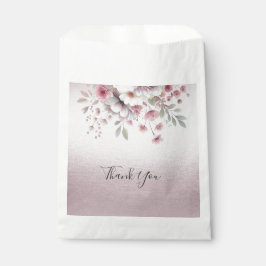 Moderne Pink White Floral Fevor Bag Geschenktütchen