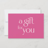 Moderne Pinke Geschenk Zertifikat (Vorderseite)