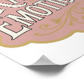 Moderne Pinke RAW EMOTION Druck Poster (Ecke)