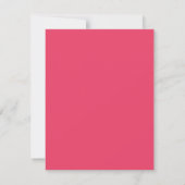 Moderne Pinke Trendy Mix-Match-Hochzeits-QR-Code RSVP Karte (Rückseite)