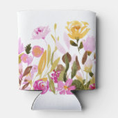 Moderne pinkfarbene Individuelle Namen Dosenkühler (Rückseite)