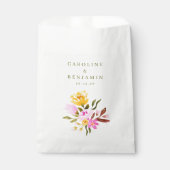 Moderne pinkfarbene Individuelle Namen Geschenktütchen (Vorderseite)