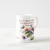 MODERNE PINKGEWALTIGE BLUMENFLÜSSE PORZELLANTASSE (Vorderseite Rechts)