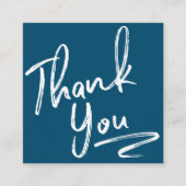 Moderne Pinsel danke Ihnen Skript Ordnung navvin b Quadratische Visitenkarte (Vorderseite)