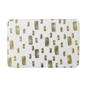 Moderne Pinsel Gold Kupfer Bronze Glanz Badematte