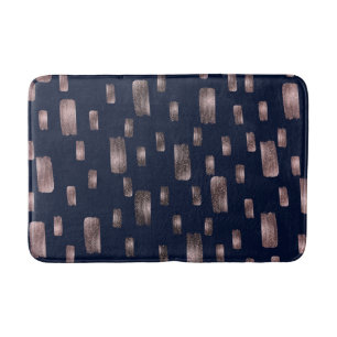 Moderne Pinsel Gold Kupfer Bronze Glitter Badematte