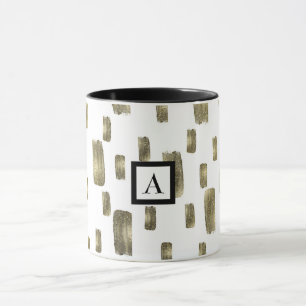 Moderne Pinsel Gold Kupfer Bronze Schimmer Tasse