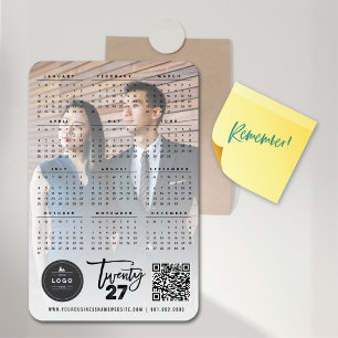 Moderne Pinsel-Schrift 2023 Kalender Feiertagsfoto Magnet