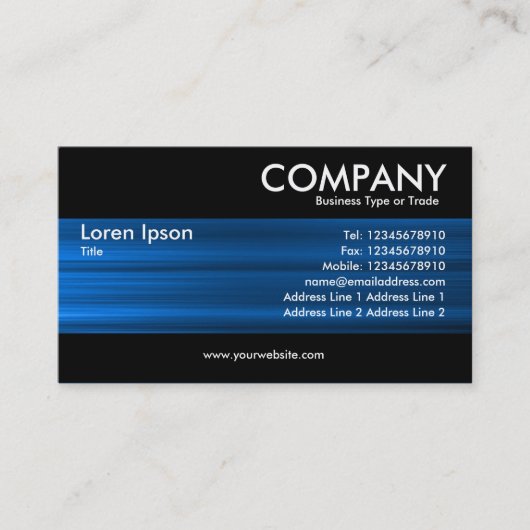 Moderne - Pinselblau-Textur Visitenkarte (Vorderseite)