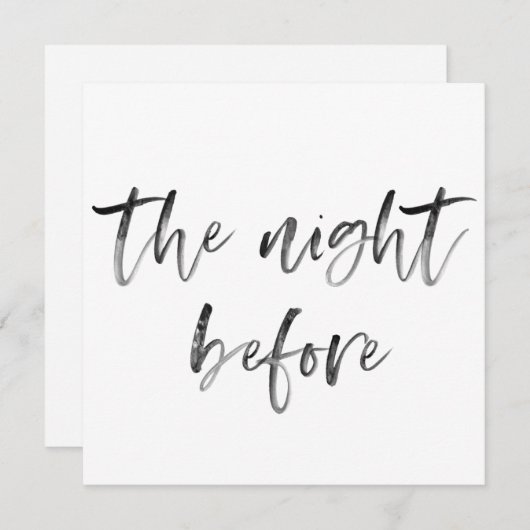 Moderne Pinselkalligrafie Script Hochzeitessen Einladung (Vorne/Hinten)