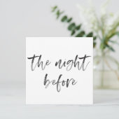 Moderne Pinselkalligrafie Script Hochzeitessen Einladung (Stehend Vorderseite)