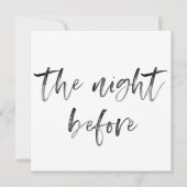 Moderne Pinselkalligrafie Script Hochzeitessen Einladung (Vorderseite)