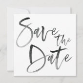 Moderne Pinselkalligrafie-SkriptWedding Save The Date (Vorderseite)