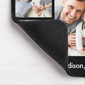 Moderne Pinselschrift Herz 5 Fotos Bester Vater je Mousepad (Ecke)