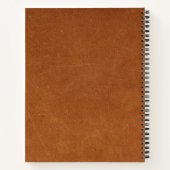 Moderne Pinselschrift Monogram Notizblock (Rückseite)