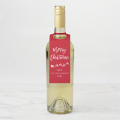 Moderne Pinselschrift Star Weihnachten Weihnachten Flaschenanhänger (Auf Flasche)