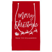 Moderne Pinselschrift Star Weihnachten Weihnachten Kleine Geschenktüte (Vorderseite)