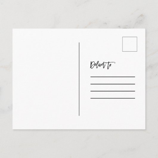 Moderne Pinselschrift Wir haben Verheiratet Got Postkarte (Rückseite)