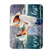 Moderne Pinselskripte binden den Knoten Save the D Magnet (Vertikal)