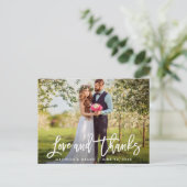 Moderne Pinselskripte für Hochzeitsskripte - Liebe Postkarte (Stehend Vorderseite)