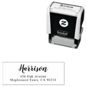 Moderne Pinselskriptkalligrafie Einfach Selbstinki Permastempel (Beispiel)