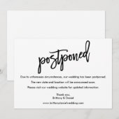 Moderne Pinselskriptkarte Save The Date (Vorne/Hinten)