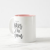 Moderne Pinselskriptmutter Zweifarbige Tasse (Vorderseite Links)