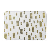 Moderne Pinselstriche Gold Kupferbronze Sparkasse Badematte (Vorderseite)