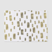 Moderne Pinselstriche Gold Kupferbronze Sparkasse Seidenpapier (Vorderseite)