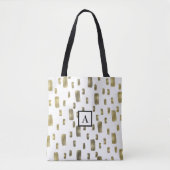 Moderne Pinselstriche Gold Kupferbronze Sparkasse Tasche (Vorderseite)