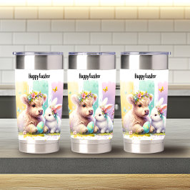 Moderne Pinselstriche Osterhochland Kuh 20oz Thermobecher