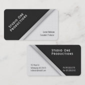 Moderne PinStripes & Dots Visitenkarte (Vorne/Hinten)