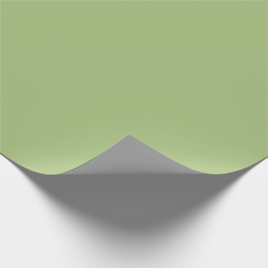 Moderne Pistachio Green Schlicht Solid Color Geschenkpapier (Ecke)