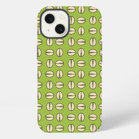 Moderne Pistachio Nut Green iPhone Hülle (Rückseite)