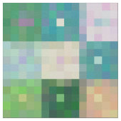 Moderne Pixelblock-Farbquilt-Patches Stoff (Nahaufnahme)