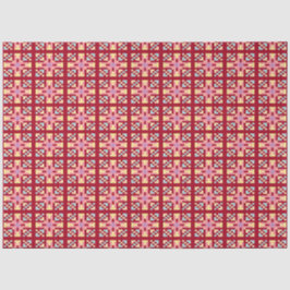 Moderne Pixelgeometrie Abstractes Kreuzkunstmuster Seidenpapier