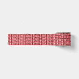 Moderne Pixelgeometrie Abstrakte Kreuz-Kunst-Muste Satinband