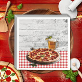 Moderne Pizza + Beer Bricks Baby Dusche Serviette