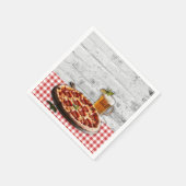 Moderne Pizza + Beer Bricks Baby Dusche Serviette (Ecke)