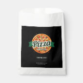 Moderne Pizza Party Babydusche Geschenktütchen (Vorderseite)