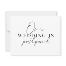 Moderne Planänderung Hochzeit verschoben