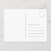 Moderne Planeten neue Wurzeln Neue Adresse Ankündigungspostkarte (Rückseite)