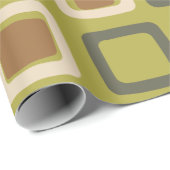 Moderne Plätze im Mittelalter - Chartreuse Geschenkpapier (Rolleneckpunkt)