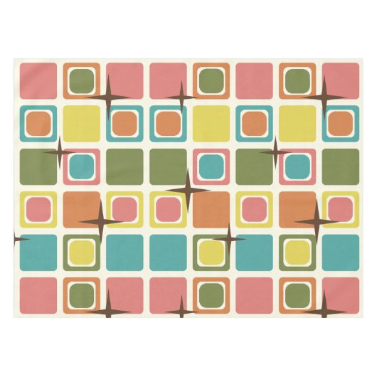 Moderne Plätze im Mittelalter farbenfroh Tischdecke (Vorderseite (Horizontal))