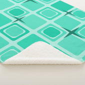 Moderne Plätze Mitte Jahrhundert Aquamarin Sherpadecke (3/4)
