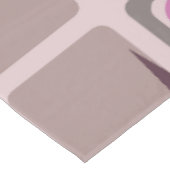 Moderne Plätze Mitte Jahrhunderts Sterne Pink Lila Tischdecke (Schrägansicht)