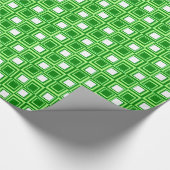 Moderne Plätze, smaragdgrün und lila grün Geschenkpapier (Ecke)